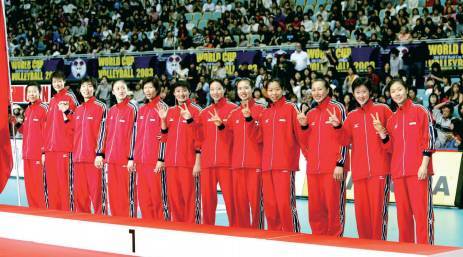 第六冠：2003年世界杯女子排球賽中國女排奪冠